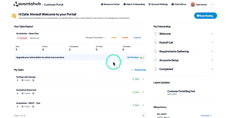 how to submit tasks