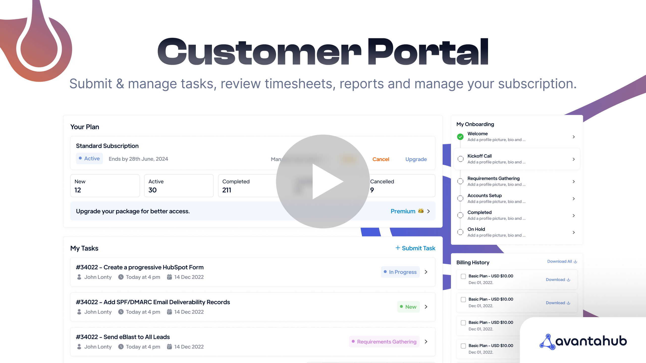 hubspot customer portal